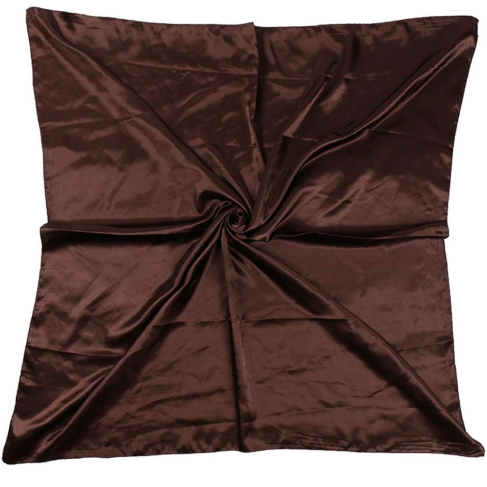 Satin brown Headscarf